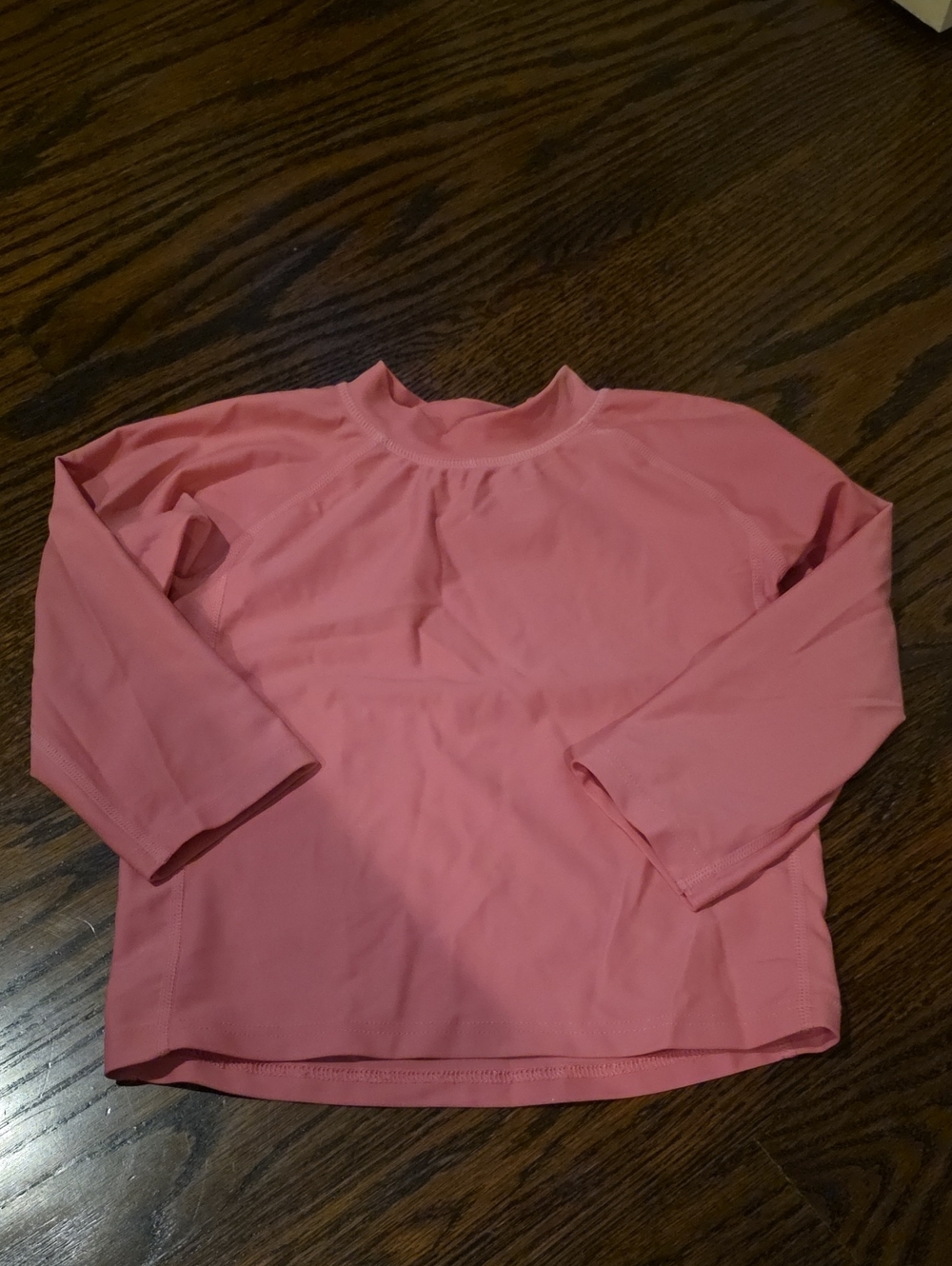 Kids Long-Sleeve Pink Swim Rashguard